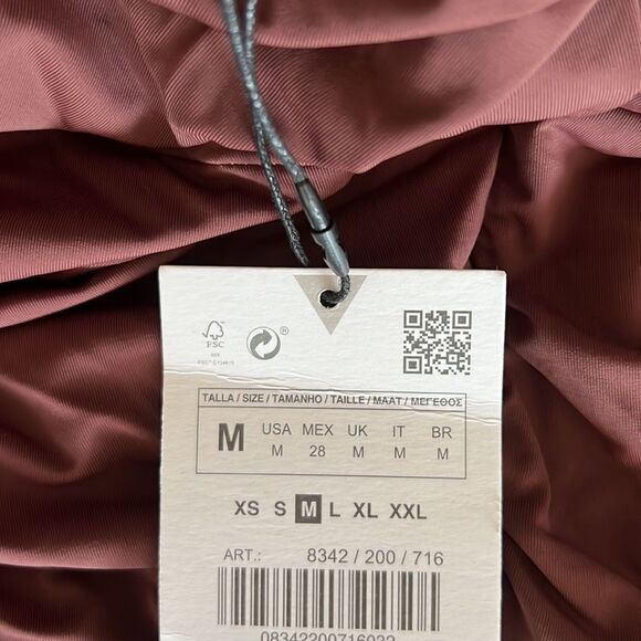 ZARA | Dark Brown | CUT OUT ASYMMETRICAL DRESS - Picture 10 of 12